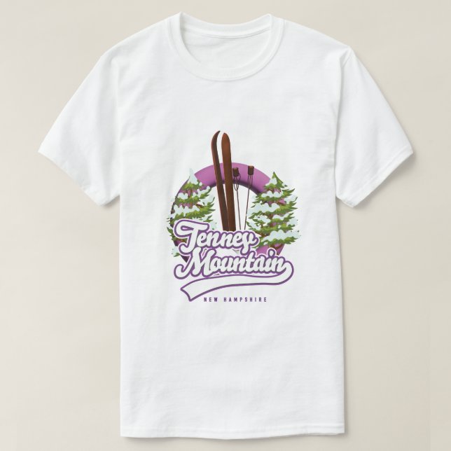 Camiseta Logotipo de esqui de Tenney Mountain (Frente do Design)
