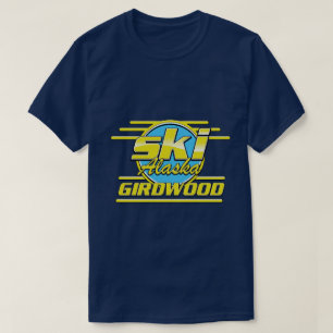 Camiseta Logotipo de esqui dos anos 80 de Girdwood Alasca