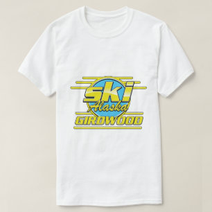 Camiseta Logotipo de esqui dos anos 80 de Girdwood Alaska