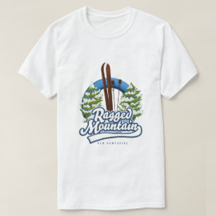 Camiseta Logotipo de esqui Ragged Mountain New Hampshire