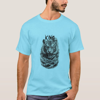 Camiseta Logotipo de Estilo Oni Cabeça Rei Tiger