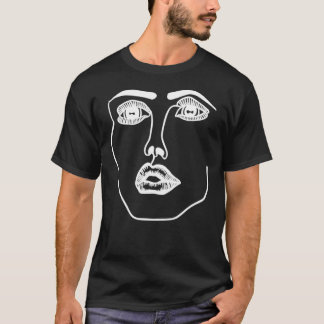 Camiseta Logotipo de face de revelação branco  