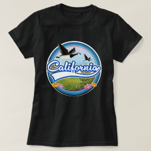 Camiseta Logotipo de férias na California Geese