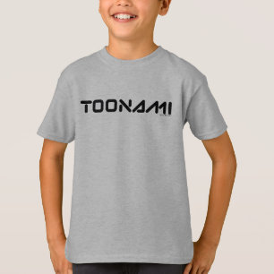 Camiseta Logotipo de fonte digital Toonami