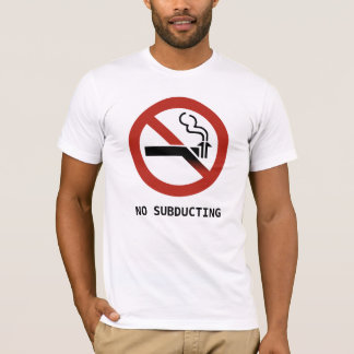 Camiseta Logotipo de Geologia de Zona de Subducção Engraçad