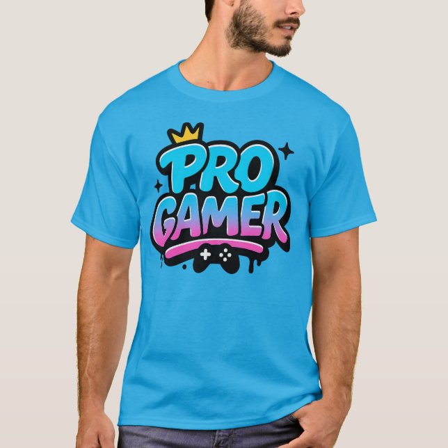 Camiseta Logotipo de Grafite PRO GAMER (Frente)