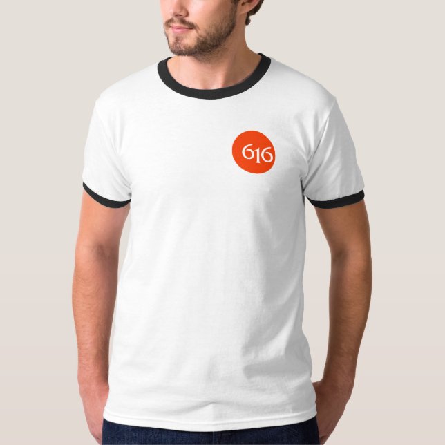 Camiseta Logotipo de Grand Rapids 616 (Frente)