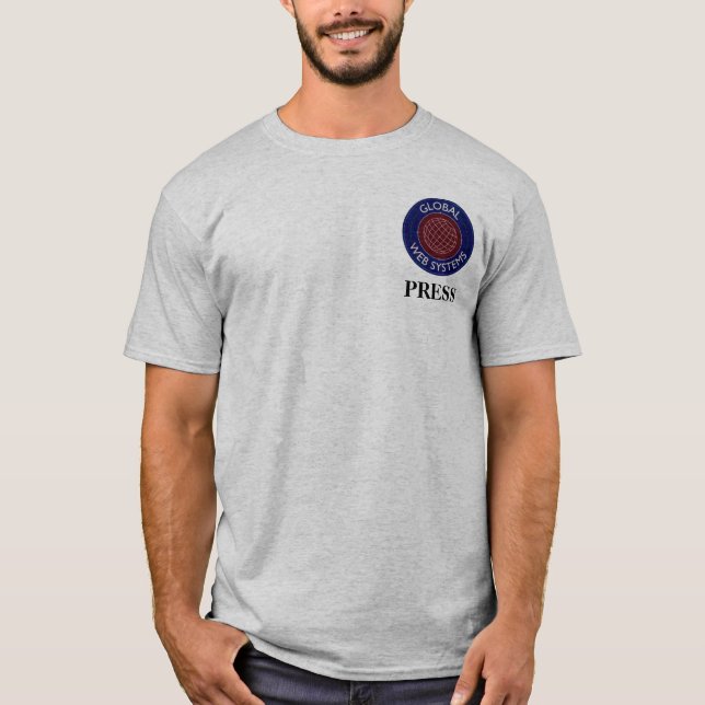 CAMISETA LOGOTIPO DE GWS, IMPRENSA (Frente)