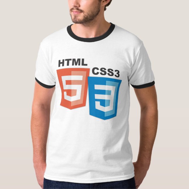 Camiseta Logotipo de HTML5 CSS3 (Frente)