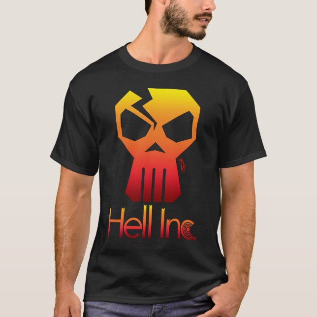 Camiseta Logotipo de Inferno Inc. Skully (Frente)
