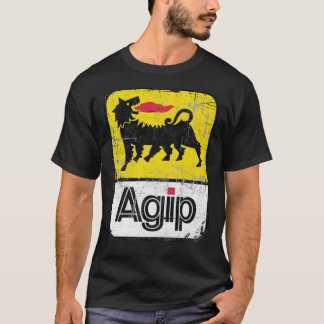 Camiseta Logotipo de lubrificantes AGIP 1968 - 1998 Versão