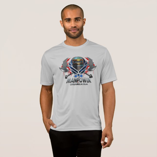 Camiseta Logotipo de Manpower & Org (Frente Completa)