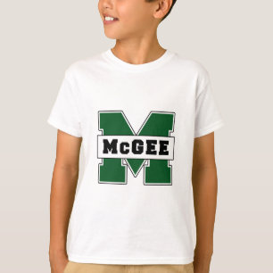 Camiseta Logotipo de McGee do Escolar-Estilo