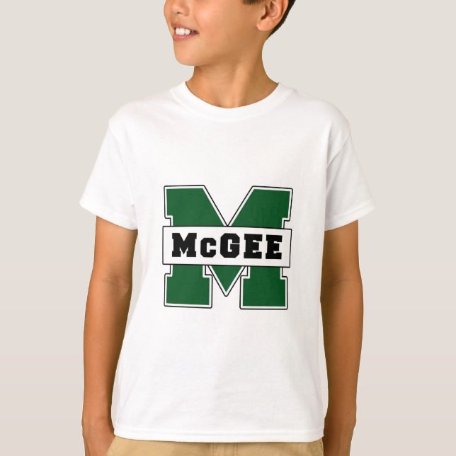 Camiseta Logotipo de McGee do Escolar-Estilo (Frente)