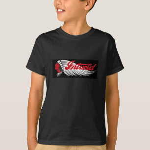Camiseta Logotipo de Motocicleta Vintage Preto