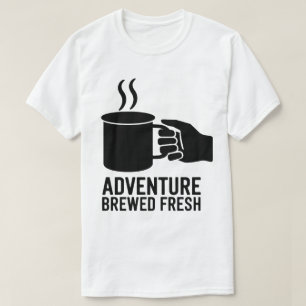 Camiseta Logotipo de Mug Café Aventura Design