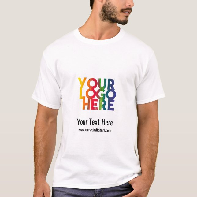 Camiseta Logotipo de Negócio Simples (Frente)