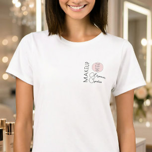 Camiseta Logotipo de Negócios Nome do Funcionário BlackScri