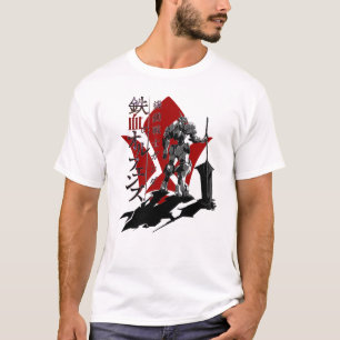 Camiseta Logotipo de Órfãos Inchados em Ferro