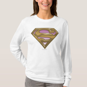 Camiseta Logotipo de Ouro da Supergirl