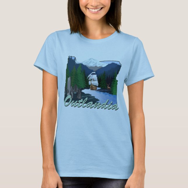 Camiseta Logotipo de Outlandia (Frente)