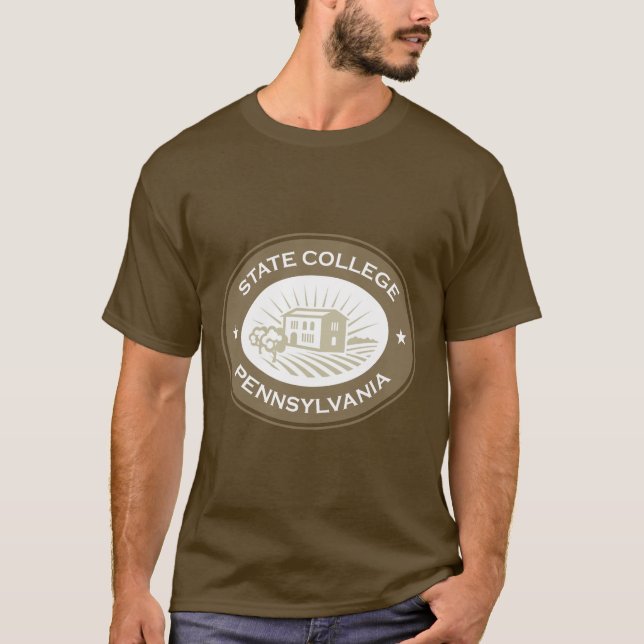 Camiseta Logotipo de Pennysylvania da faculdade estadual (Frente)