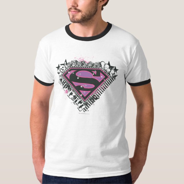 Camiseta Logotipo de pinos da Supergirl (Frente)