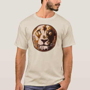 Camiseta Logotipo de Pokerface do leão