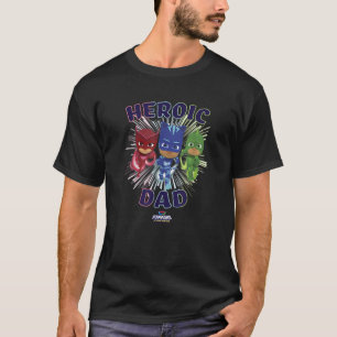 Camiseta Logotipo de potência do Pai Heroico Shot do Grupo