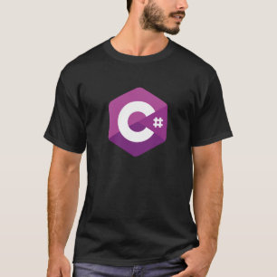 Camiseta Logotipo de programação C Sharp C#