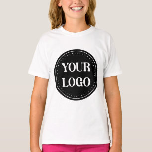 Camiseta Logotipo de QR Code Preto Elegante, Minimalista e