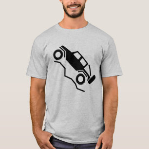 Camiseta Logotipo de Rastreamento de Rocha Offroad