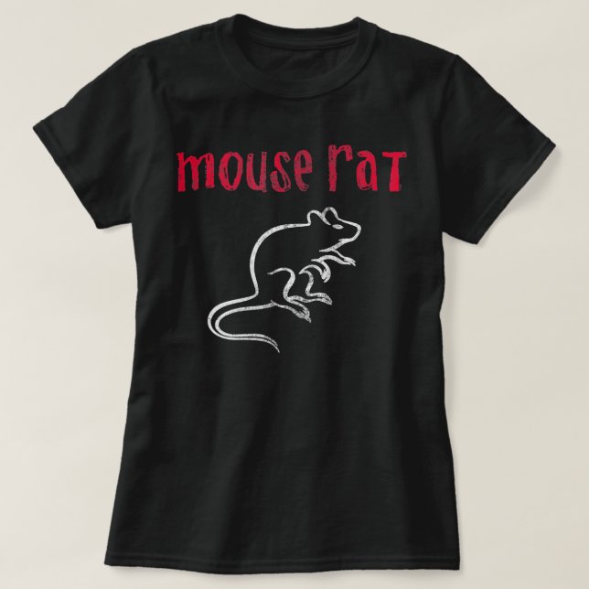 Camiseta Logotipo de rato de mouse em Parques e Recriação (Frente do Design)