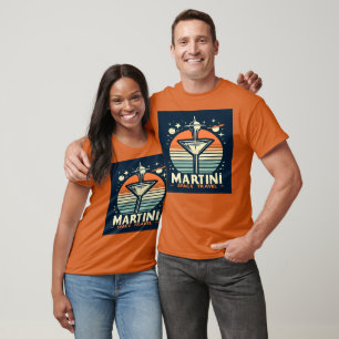 Camiseta Logotipo de remoção do Viagem de espaço Martini