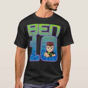 Camiseta Logotipo de Retrato Simples CN Ben 10