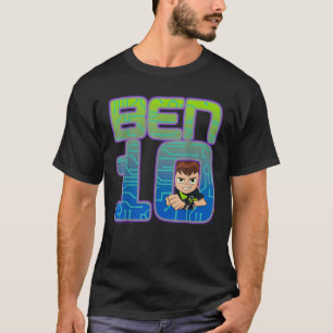 Camiseta Logotipo de Retrato Simples CN Ben 10