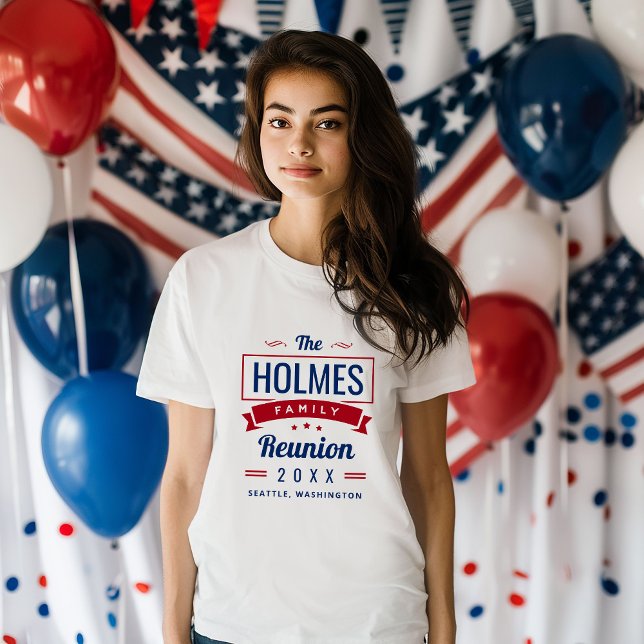 Camiseta Logotipo de Reunião da Família Retroativa (Criador carregado)