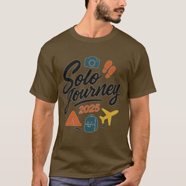 Camiseta Logotipo de risco Solo Journey 2025 (Frente)
