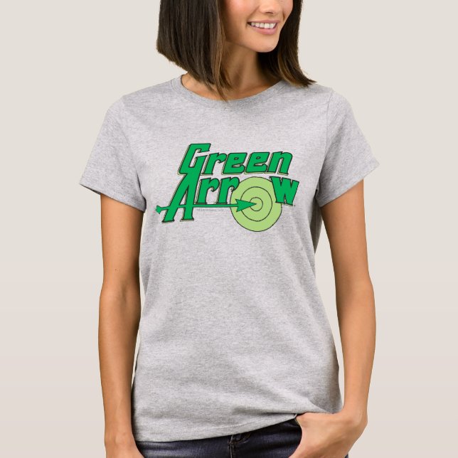 Camiseta Logotipo de seta verde (Frente)