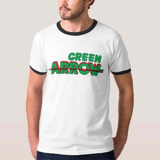Camiseta Logotipo de seta verde 2 (Frente)