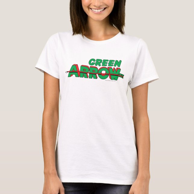 Camiseta Logotipo de seta verde 2 (Frente)