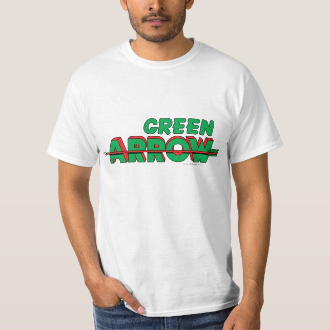 Camiseta Logotipo de seta verde 2 (Frente)