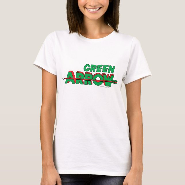 Camiseta Logotipo de seta verde 2 (Frente)