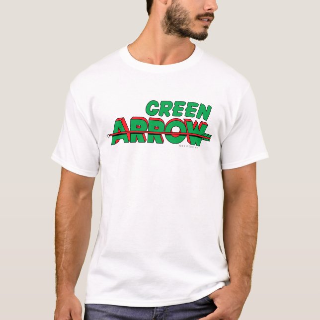 Camiseta Logotipo de seta verde 2 (Frente)