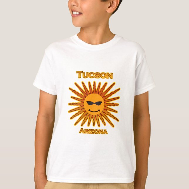 Camiseta Logotipo de texto da Arizona Tucson (Frente)