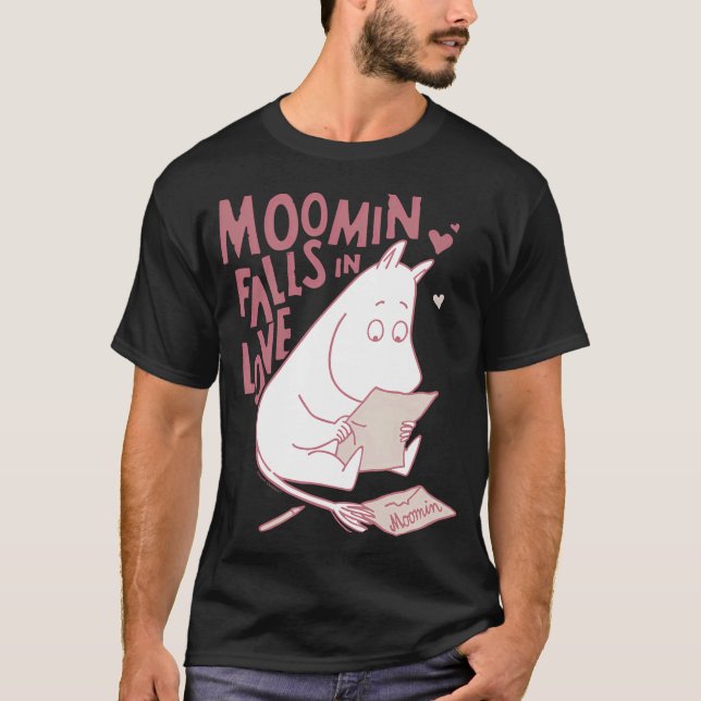 Camiseta Logotipo de texto preto Moomin (Frente)