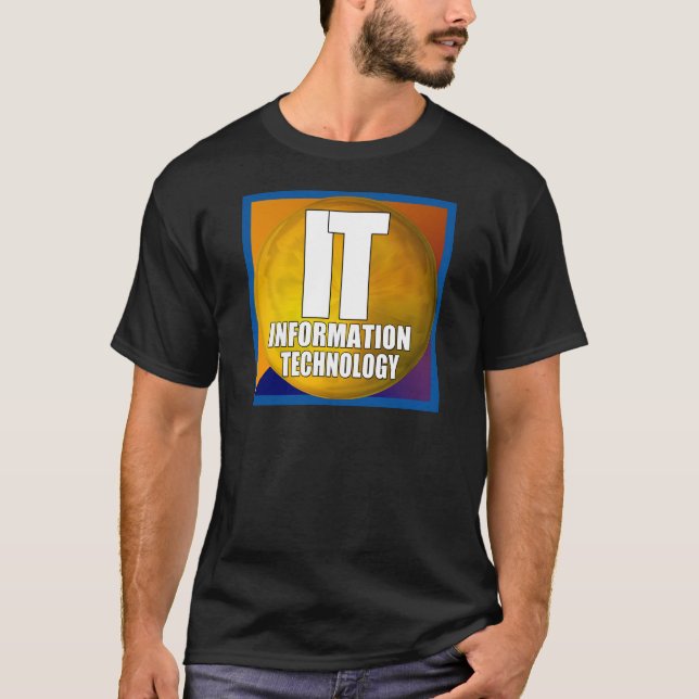 CAMISETA LOGOTIPO DE TI - TECNOLOGIA DA INFORMAÇÃO (Frente)