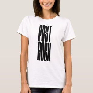 Camiseta logotipo de tipografia negrito Post Rock