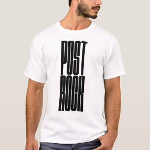 Camiseta logotipo de tipografia negrito Post Rock