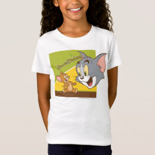 Camiseta Logotipo de Tom e de Jerry Hanna Barbera